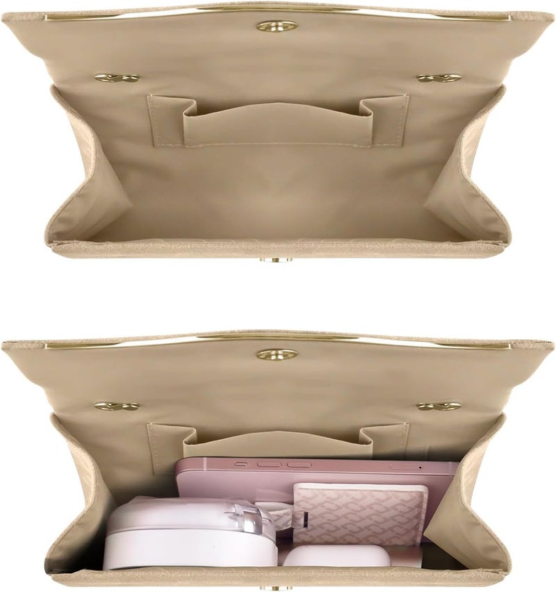 TINDTOP Clutch Purses for Women, Formal Evening Bags Suede Shoulder Envelope Party Handbags Wedding Cocktail Prom Clutches - Image 4